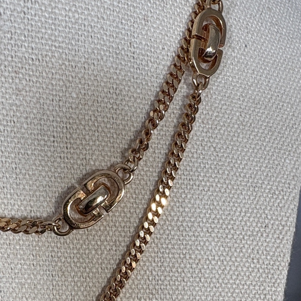 Dior Gold Double Chain Necklace - Picture 3 of 11
